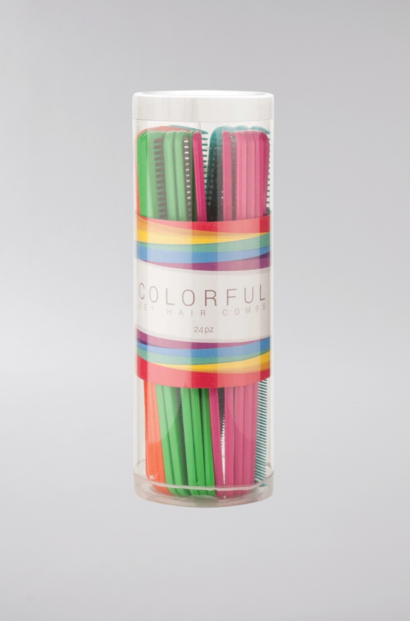 BOITE DE 24 PEIGNES DE COUPE 18CM COLORFUL