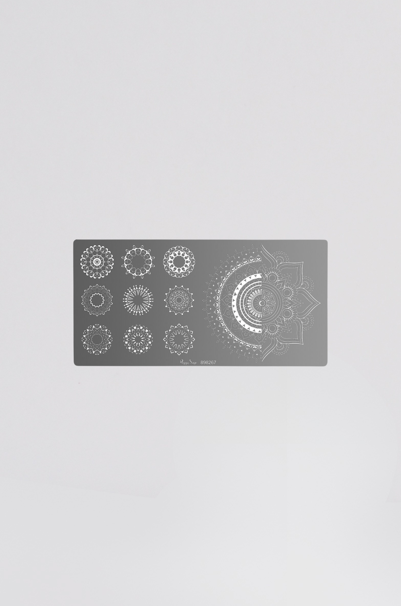 plaque stamping nail art mandala 898267 - Photo 1