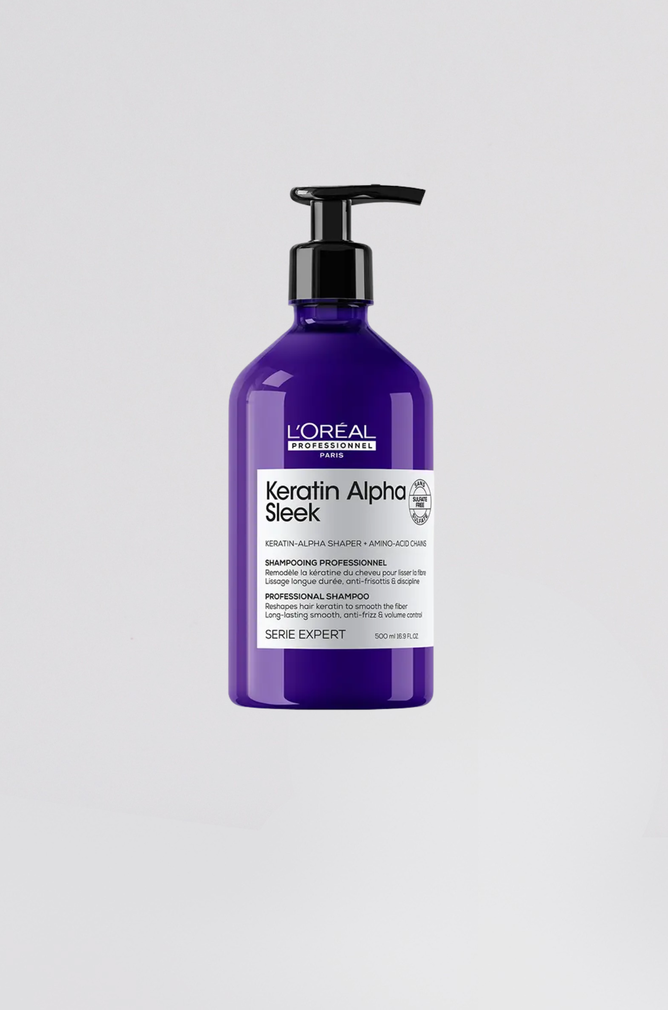 shampooing expert keratin alpha sleek 500ml - Photo 1