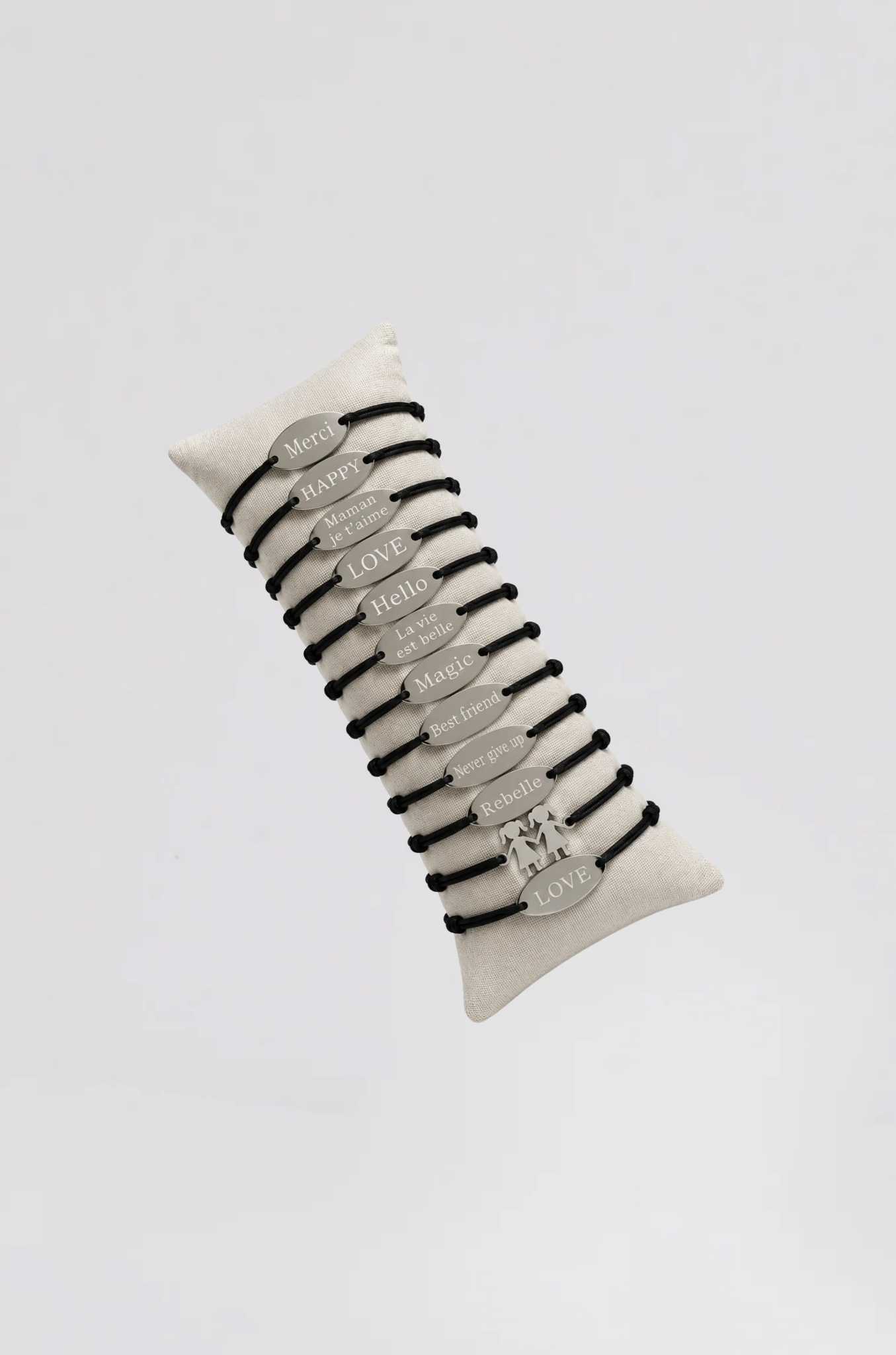 bracelet "message" argent (12 pièces) - Photo 1