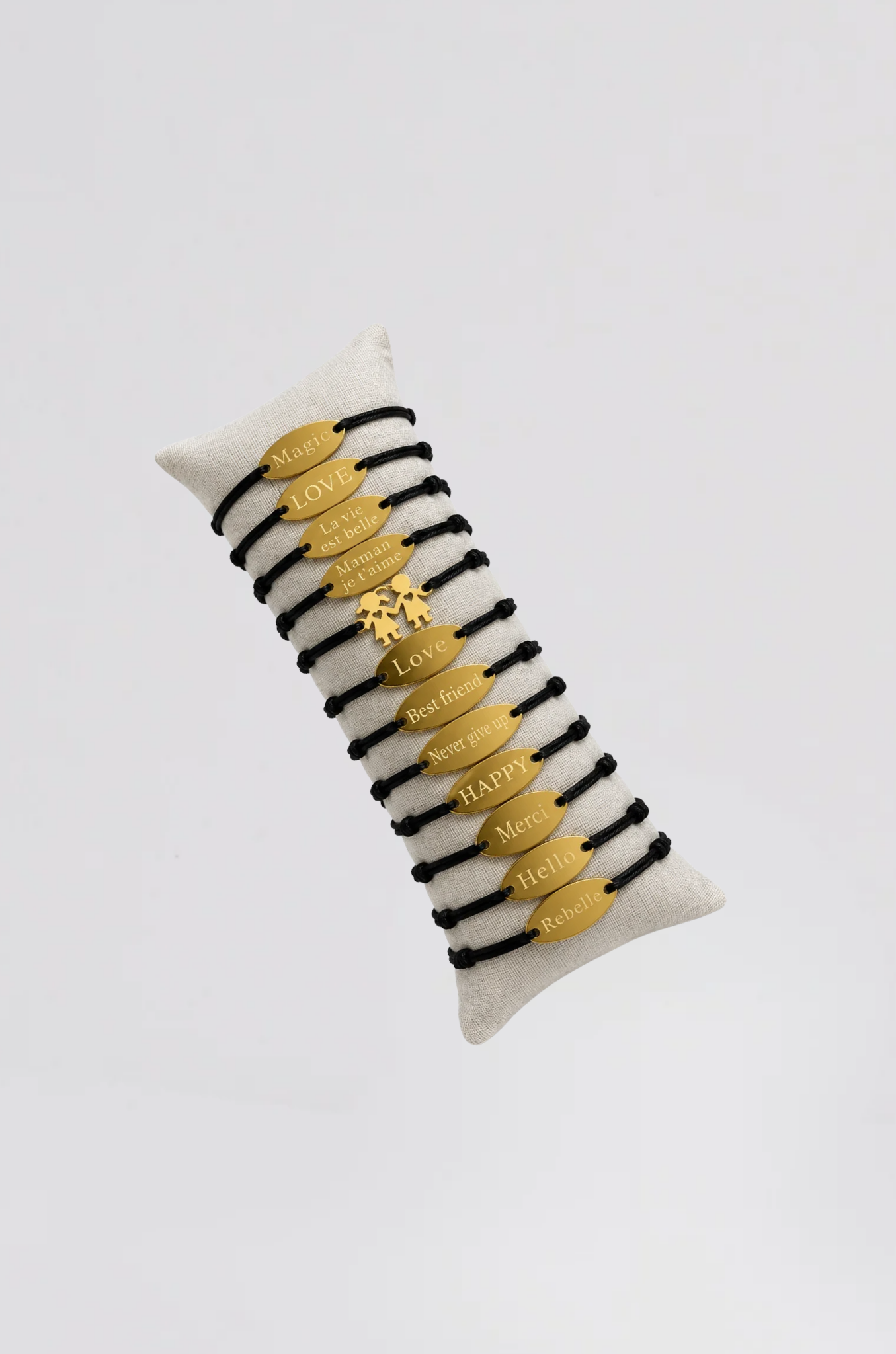 bracelet "message" dore (12 pièces) - Photo 1