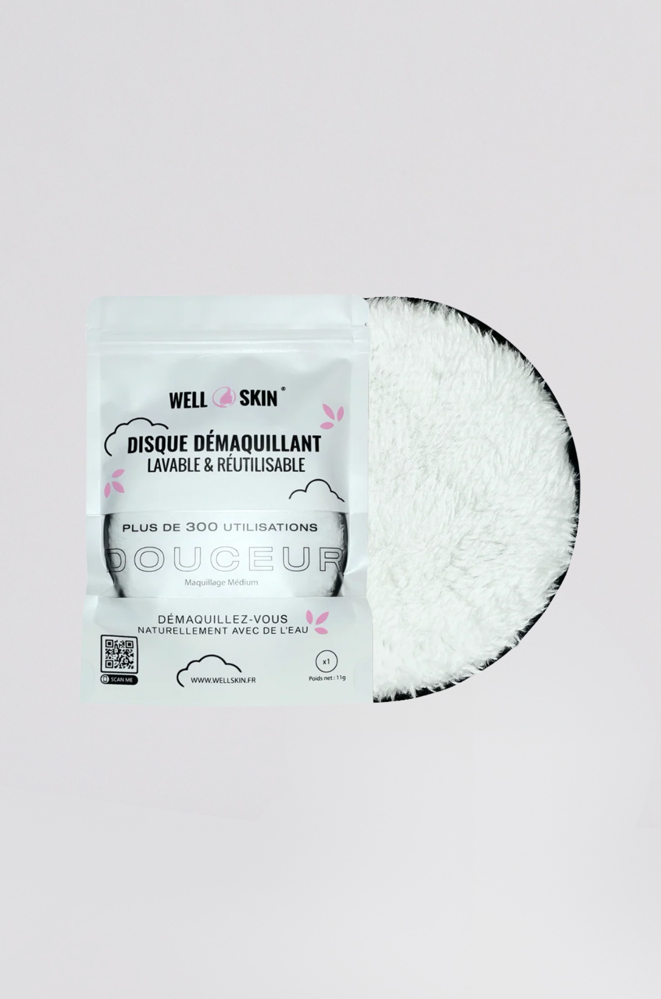 disque demaquillant reutilisable well skin (1) - Photo 1