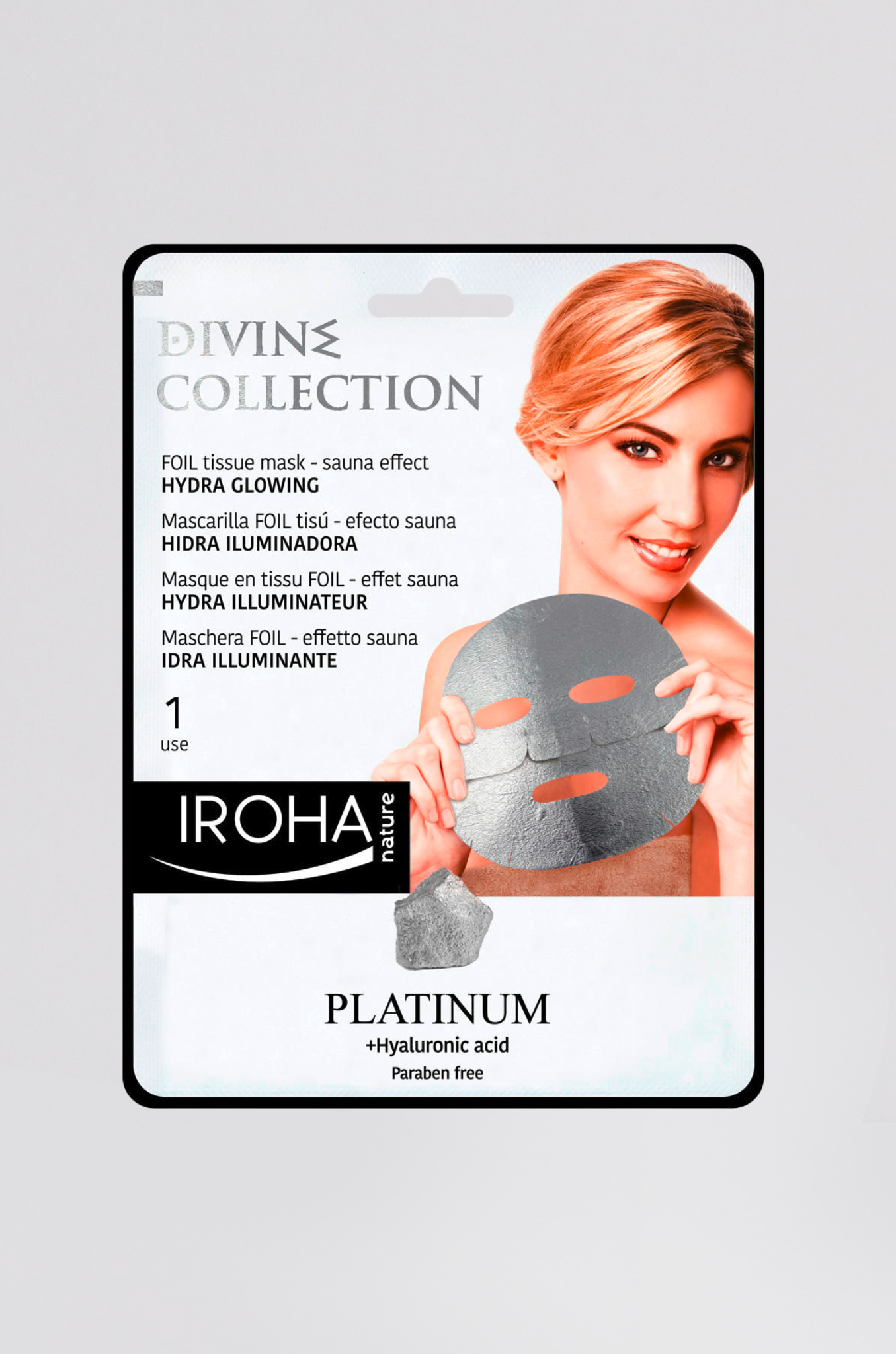 masque tissu hydra illuminateur 23ml platinum - Photo 1