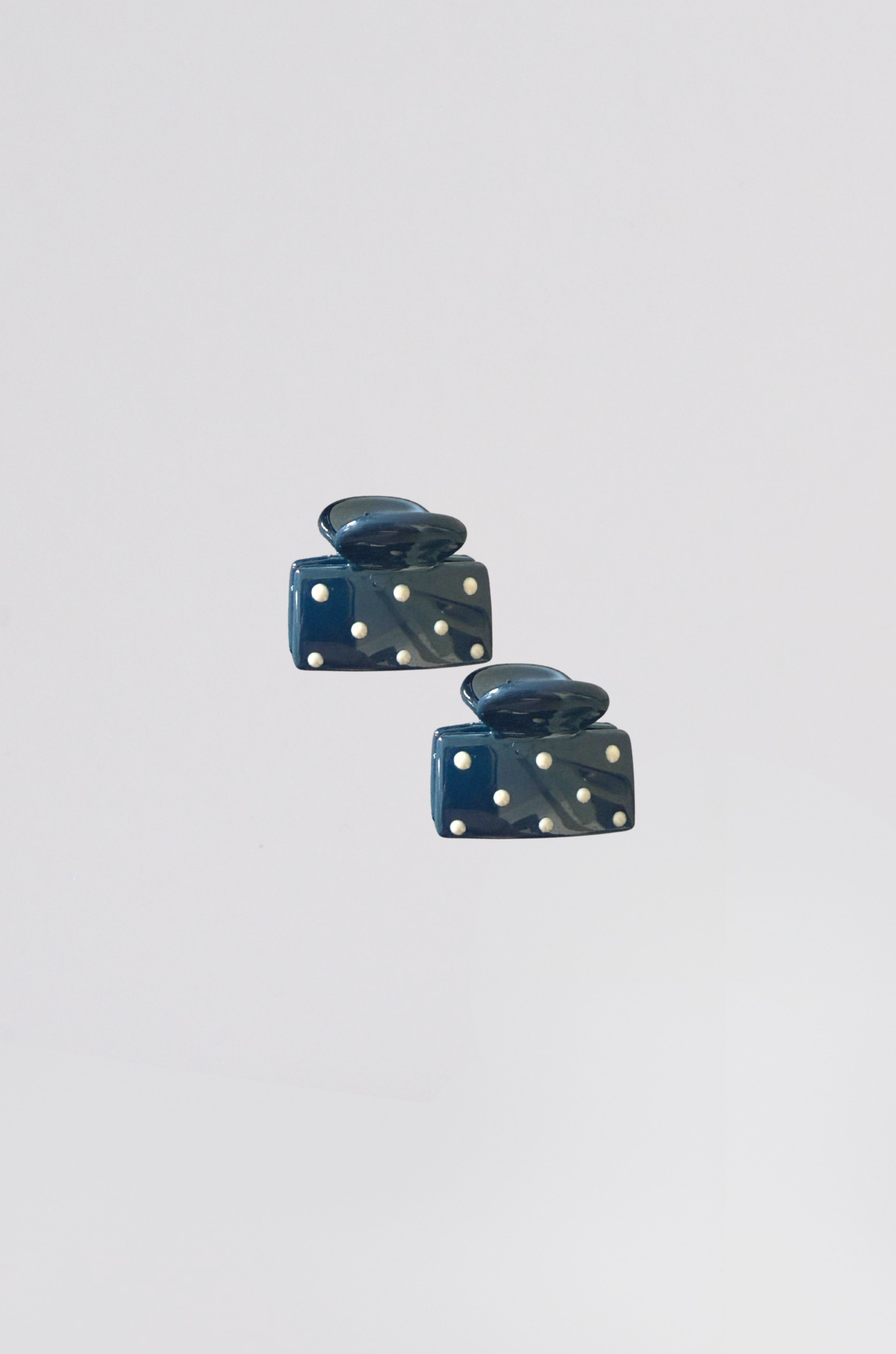 mini pince + pois  (2) bleu marine jk04c-122 - Photo 1