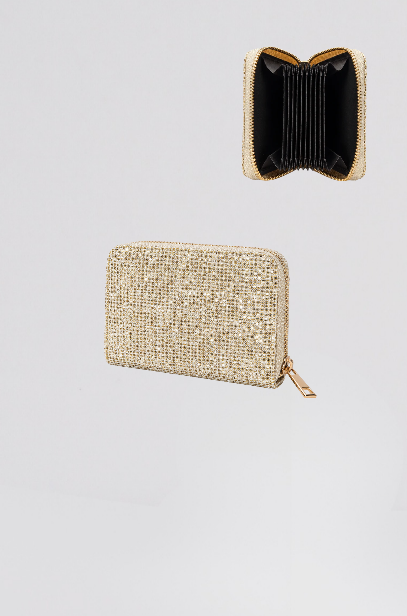 porte carte paillete doré - Photo 1