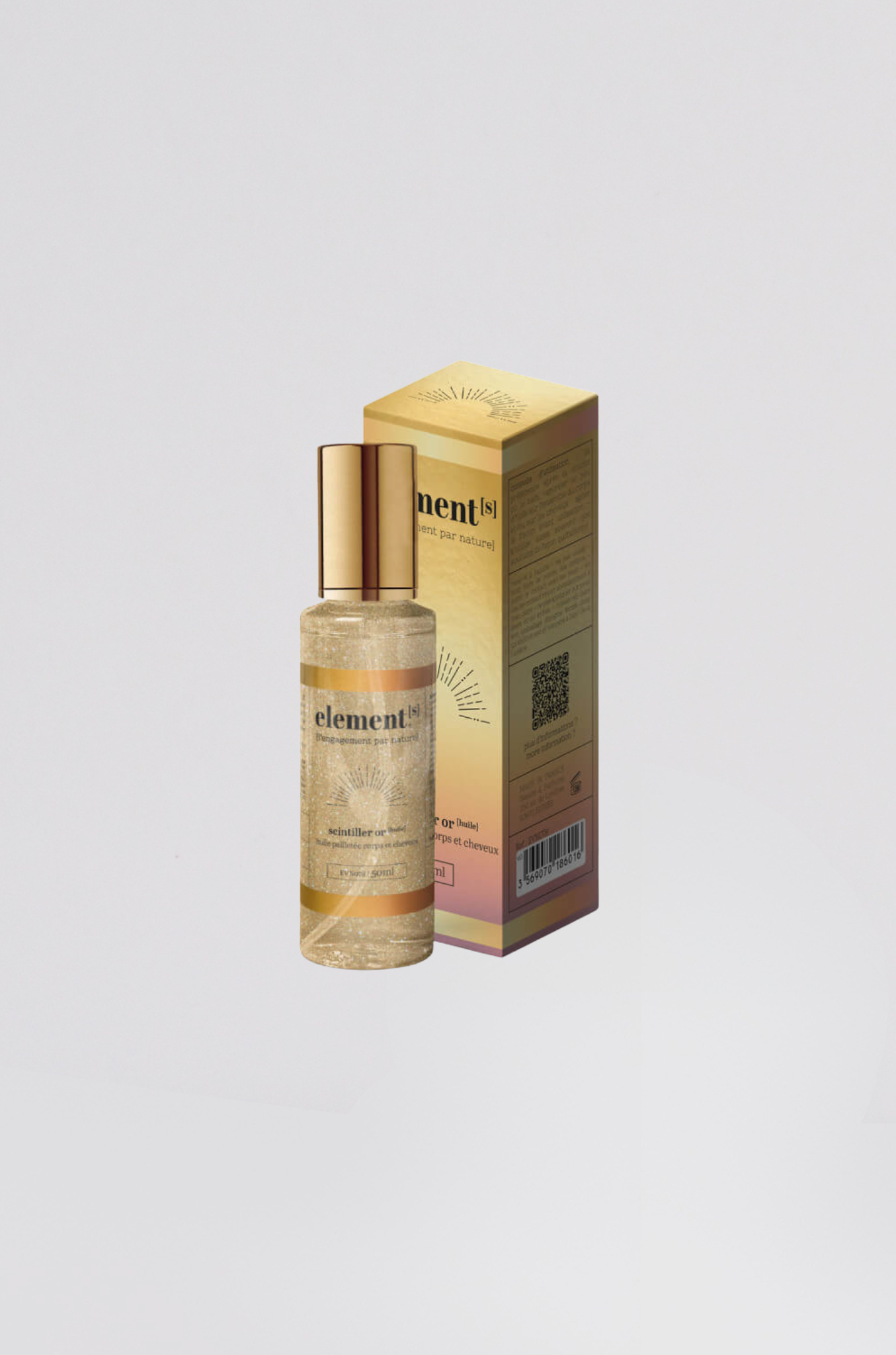 huile pailletee or corps &cheveux 50ml - Photo 1