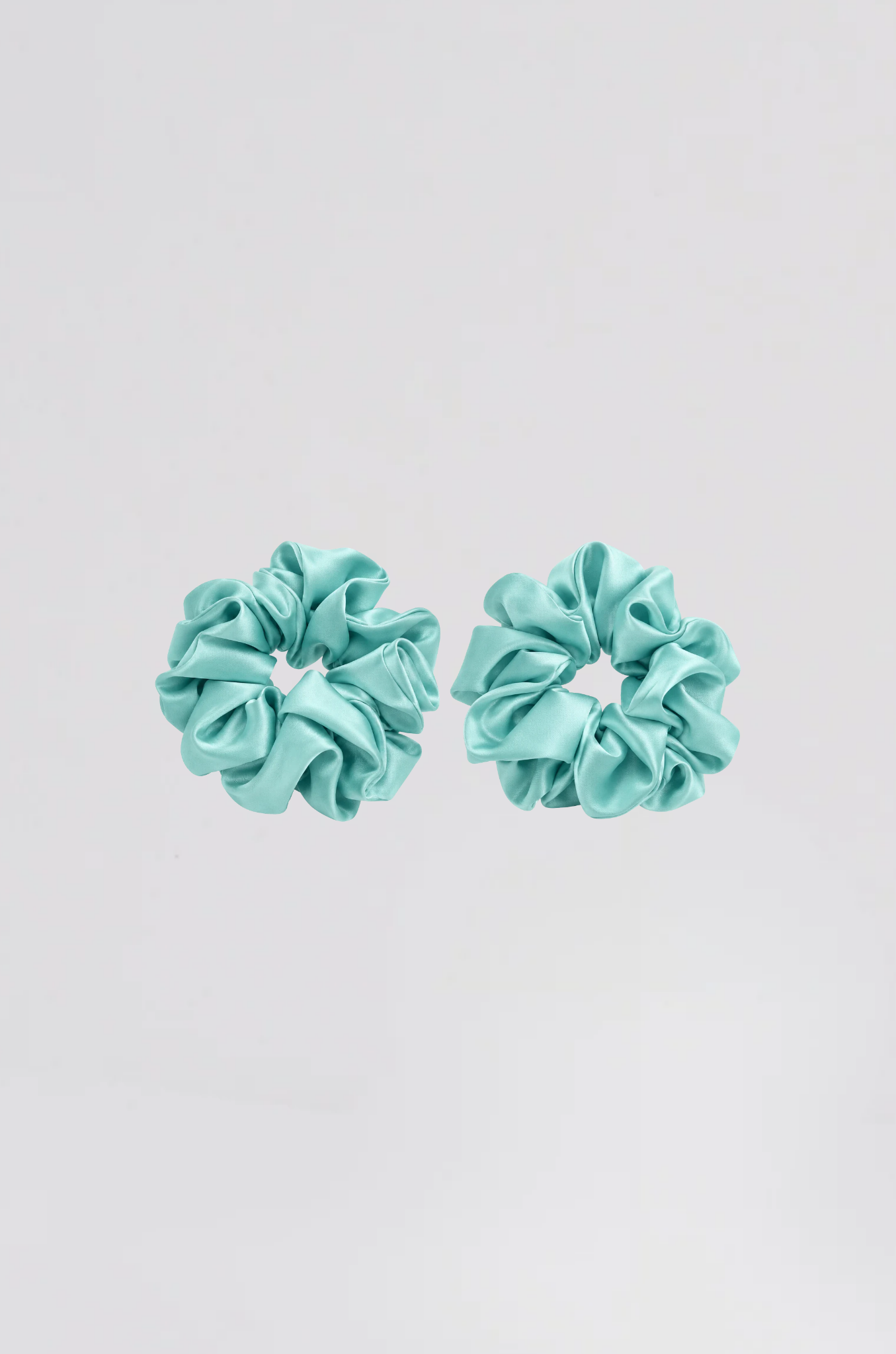chouchou tissu uni turquoise (2) 139-322 - Photo 1